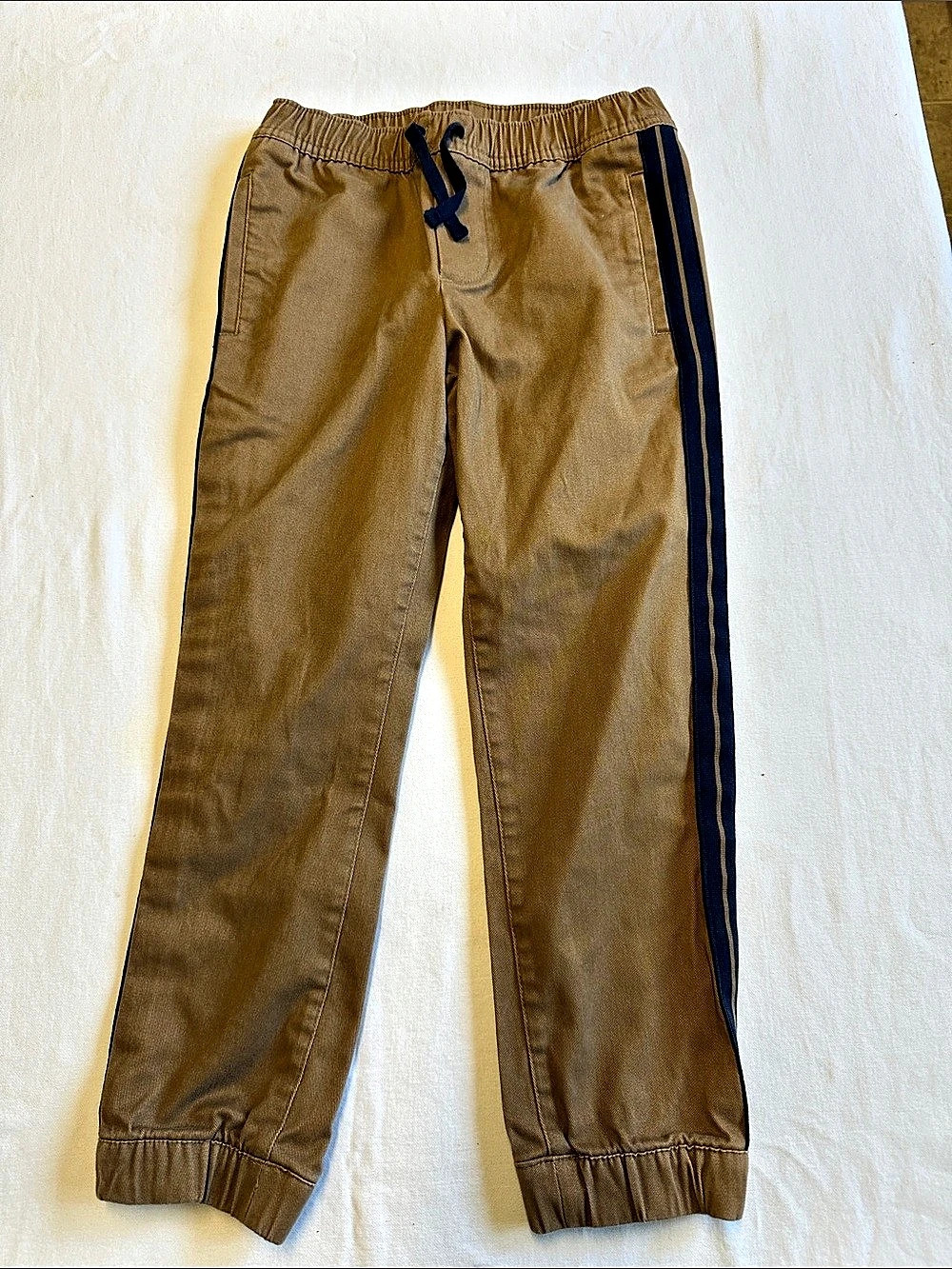 Janie and Jack Boys Size 6 Jogger Pants Brown & Blue